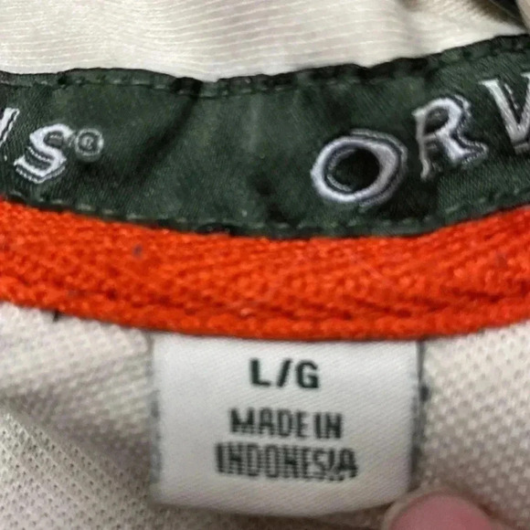 ORVIS MENS SIZE LARGE GRAY FLEECE LINED 3/4 ZIP SNAP CLOSE GOOD USED CONDITION - Picture 11 of 13